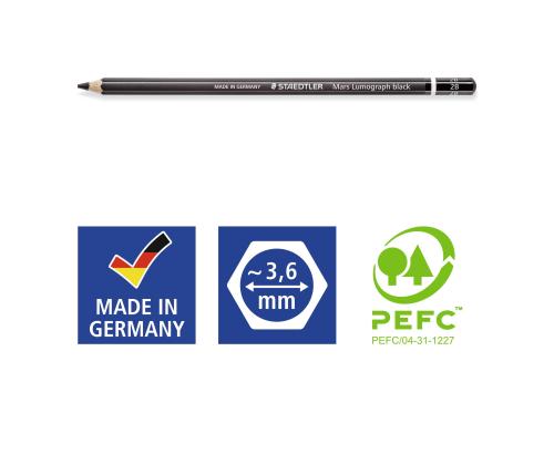 Harilik pliiats Staedtler Mars Lumograph Black 2B