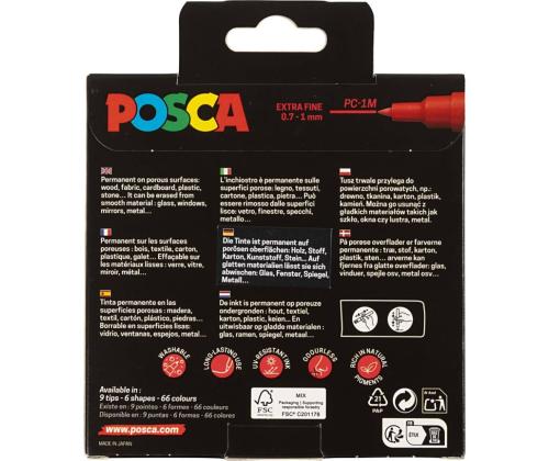 Värvimarker UNI Posca PC-1M 0,7mm 8 värvi komplekt