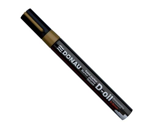 Värvimarker DONAU D-oil 2,8mm, kooniline, kuldne