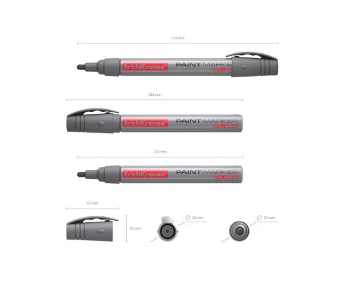 Värvimarker ERICH KRAUSE PT-350, hõbedane