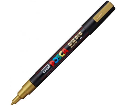 Värvimarker UNI Posca PC-3M 0,9-1,3 mm kuldne