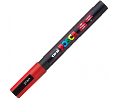 Värvimarker UNI Posca PC-3M 0,9-1,3 mm punane