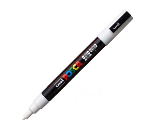 Värvimarker UNI Posca PC-3M 0,9-1,3 mm valge