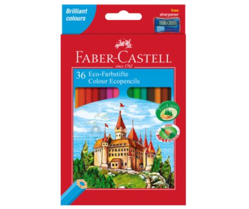 värvipliiats 36 värvi Faber-Castell lossi motiiviga