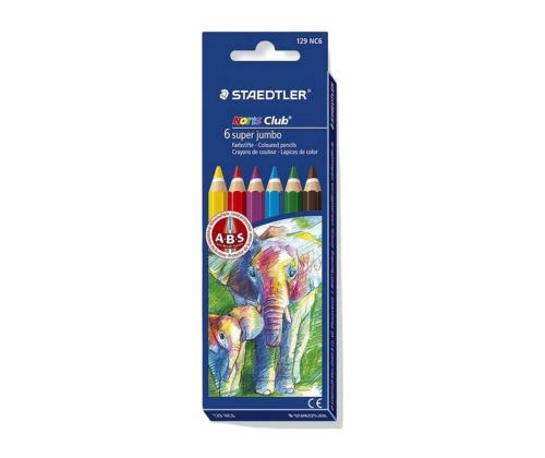 Värvipliiatsid STAEDTLER Noris Super Jumbo 6 värvi