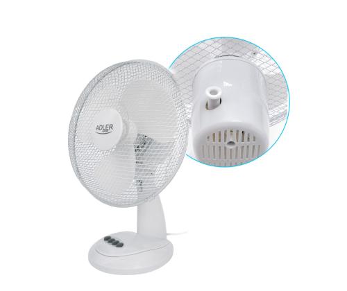 Ventilaator lauale ADLER 40cm valge