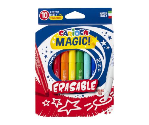 Viltpliiatsid CARIOCA Magic Laser kustutatav 10 värvi