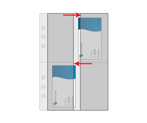Visiitkaardi varutasku 4-osaline 10tk pakis Prolex