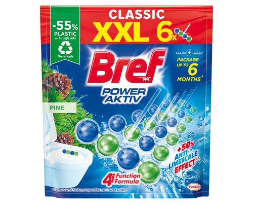 WC värskendaja BREF Power Active Pine 6x50g klambriga