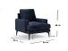 Papira Armchair - Navy Blue