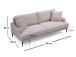 Papira 3 Seater - Beige