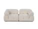 Bubble 2 Seater (L1-1R) - Cream