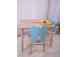 Bunny One Chair Set - Baby Blue, Brown