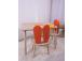 Bunny Two Chair Set - Orange, Brown