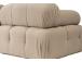 Doblo 3 Seater with Pouffe ( L1-O1-1R-Pouffe) - Peach