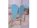 Bunny One Chair Set - Baby Blue, Brown