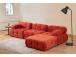 Doblo 3 Seater with Pouffe ( L1-O1-1R-Pouffe) - Red