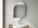 Cloud Storage Bathroom Wall Mirror - White