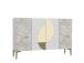 Afra KM120 - White, Ephesus Marble, Gold