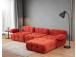 Doblo 3 Seater with Pouffe ( L1-O1-1R-Pouffe) - Red