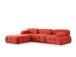 Doblo 3 Seater with Pouffe ( L1-O1-1R-Pouffe) - Red