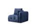 Amaris 2 Seater With Pouffe - Navy Blue