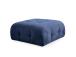 Amaris 2 Seater With Pouffe - Navy Blue
