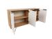 Clara Console - Oak, White