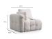 Amaris 3 Seater -White