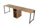 Twin Study Desk - Atlantic Pine, Black