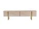 TV laud Serenity - Travertine, Gold