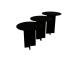 Kohvilaud Leo (55 + 50 + 45) - Black