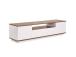 TV laud Veramont - White, Walnut