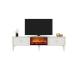 TV laud Doruk Fireplace - White, Gold
