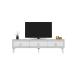 TV laud Ponny - White, Silver