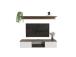 TV laud Elia - Walnut, White
