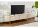 TV laud Serenity - Travertine, Gold