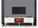 TV laud Arona Fireplace - White