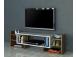 TV laud Sema - White, Walnut