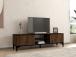 TV laud Erem - Walnut, Black