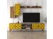 TV laud Class S - Walnut, Yellow