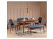 Mööblikomplekt toolid Vina Walnut Dark Blue
