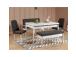 Mööblikomplekt toolid Vina White Anthracite