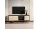 TV laud Monaco - Walnut, Travertine