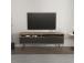 TV laud Flay - Walnut, Black
