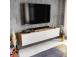 TV laud Poling - White, Walnut
