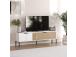 TV laud Noah - White, Rattan