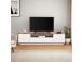 TV laud Veramont - White, Walnut