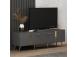 TV laud Detas - Anthracite, Gold