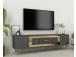 TV laud Dekolp3 - Anthracite, Gold